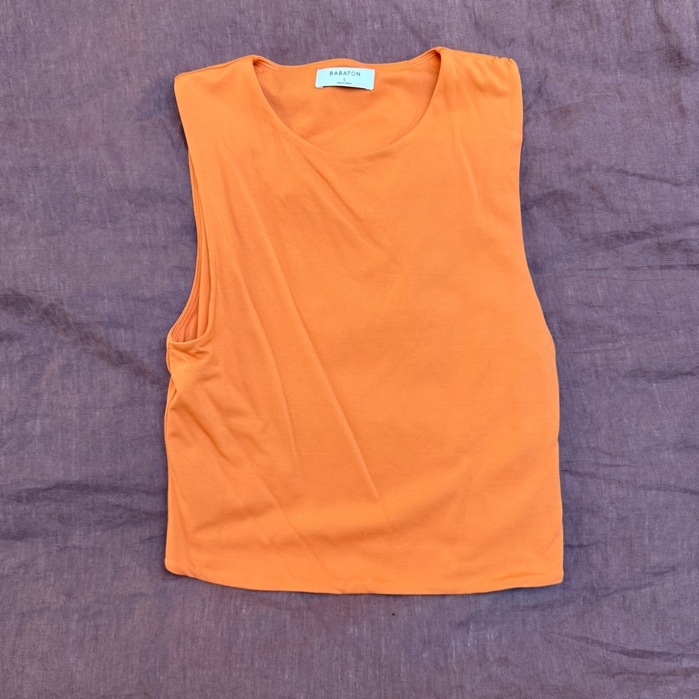 Babaton Orange Contour Muscle Tank